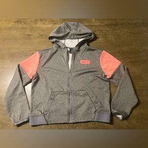 Nike Gray and White Dri-FIT Jacket